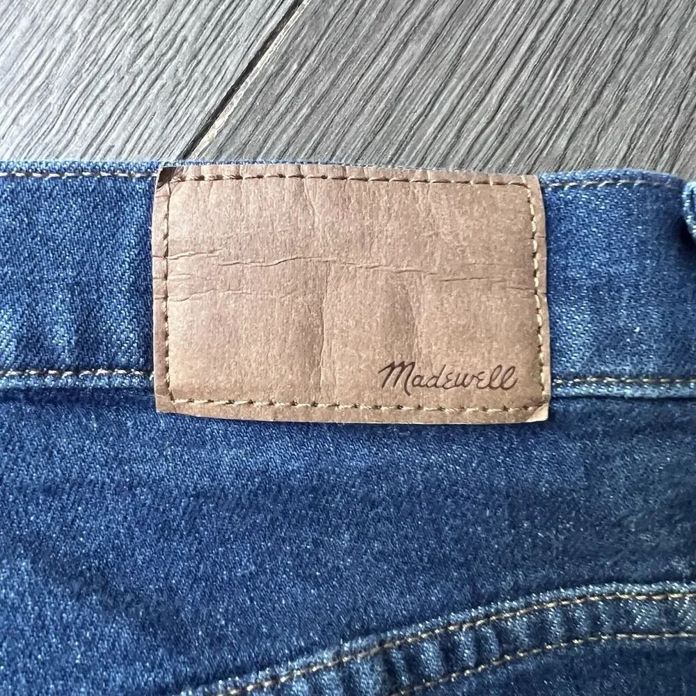 Madewell The Perfect Vintage Wide Leg Blue Denim Jeans Pants Women's 28T (28x34) - Picture 9 of 12